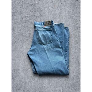 Wrangler Mens 100% Cotton Mid Rise Straight Leg Light Wash Denim Jeans 34x32